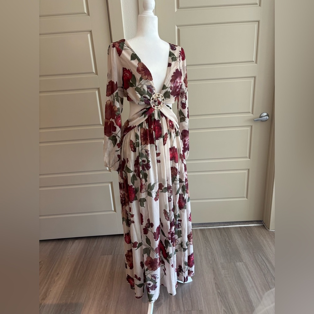 Floral Long Sleeve Maxi Dress
